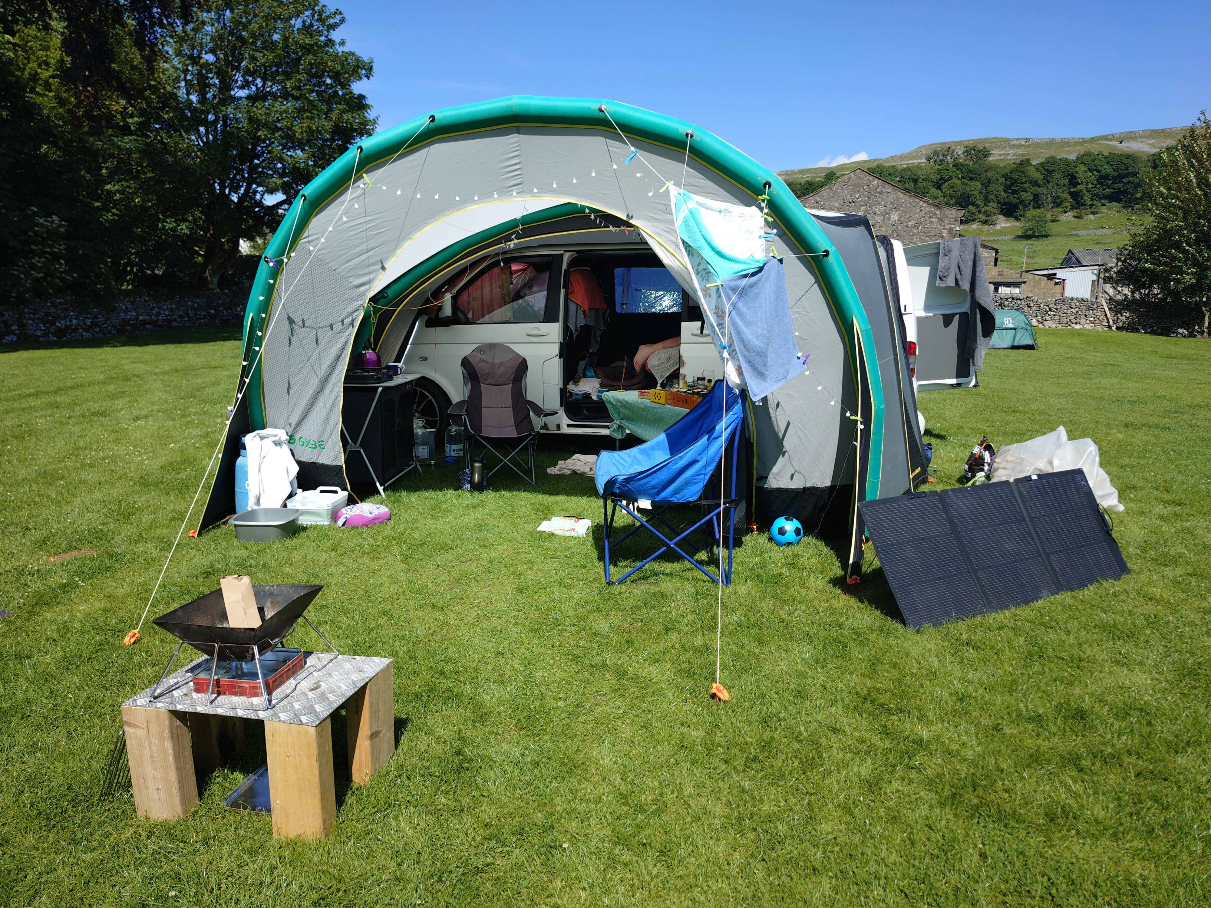 Camping and back to basics.
